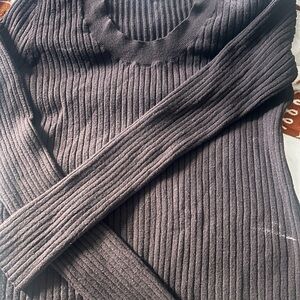 a new day Ribbed Charcoal Sweater